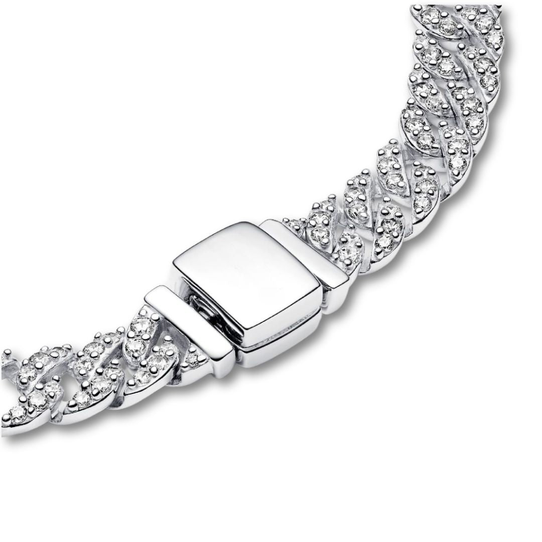 Pulsera Pavé Cuban | Oro