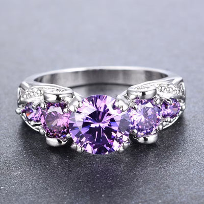 Vintage Amethyst Ring (Silver)