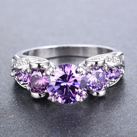 Vintage Amethyst Ring (Silver)