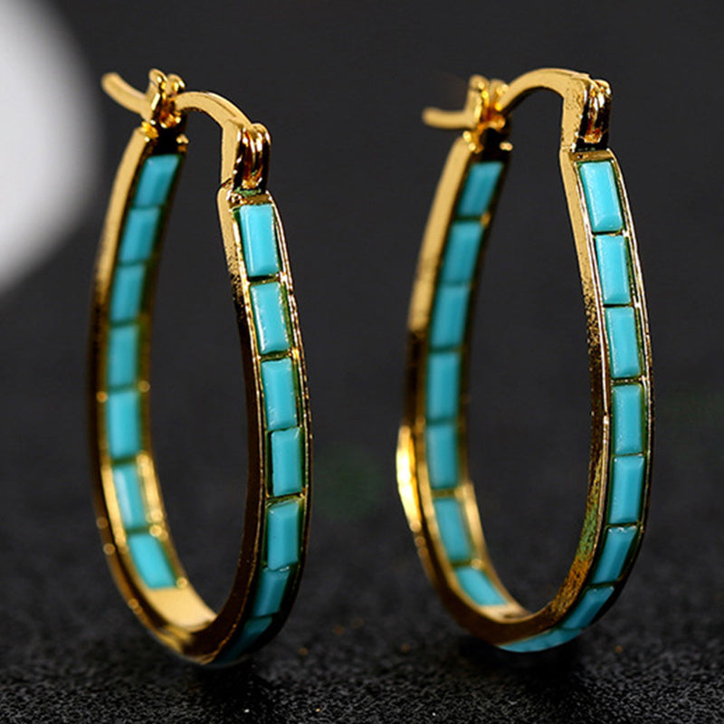 Caspian Edge Hoop Earrings