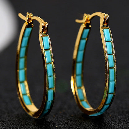 Caspian Edge Hoop Earrings