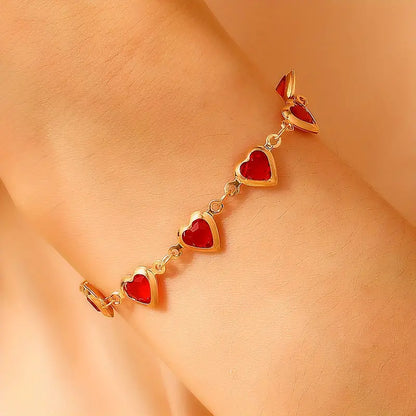 Ophelyra Garnetelle Bracelet (Gold)