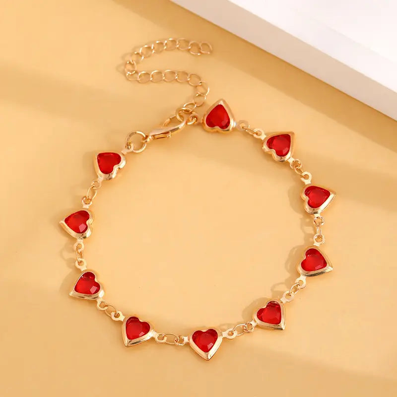 Ophelyra Garnetelle Bracelet (Gold)