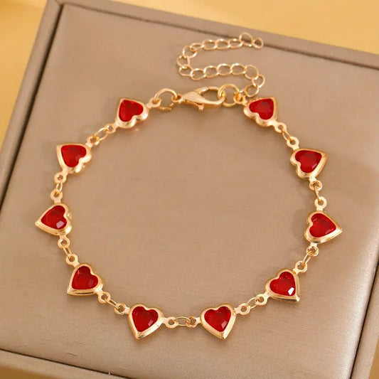 Ophelyra Garnetelle Bracelet (Gold)