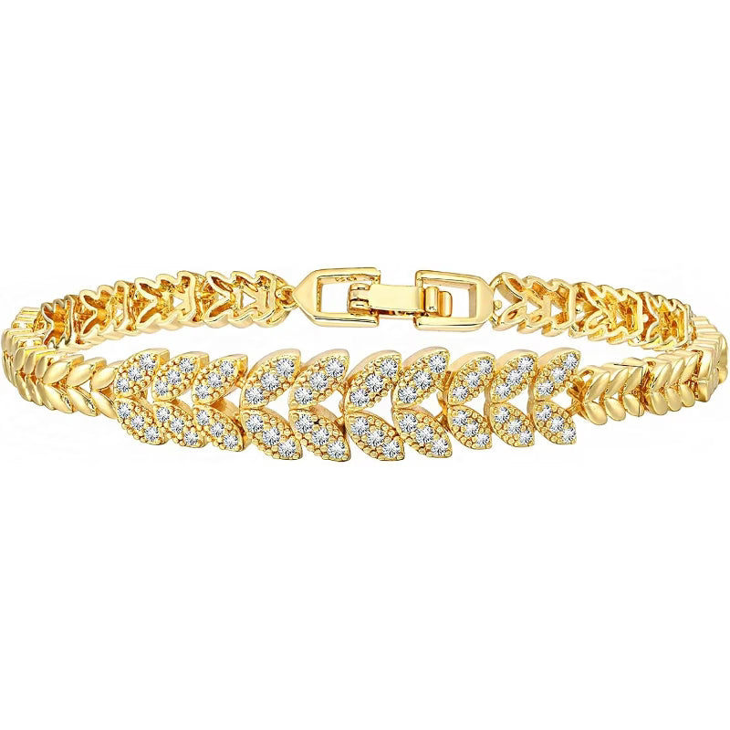 Everleaf Tennis Bracelet