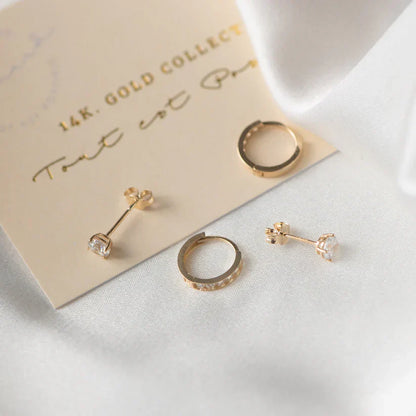 Dara Brilliant Stone Earrings Set