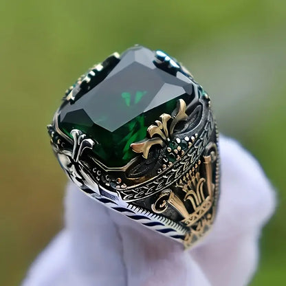 Klara Emerin Ring (Mixed Gold)