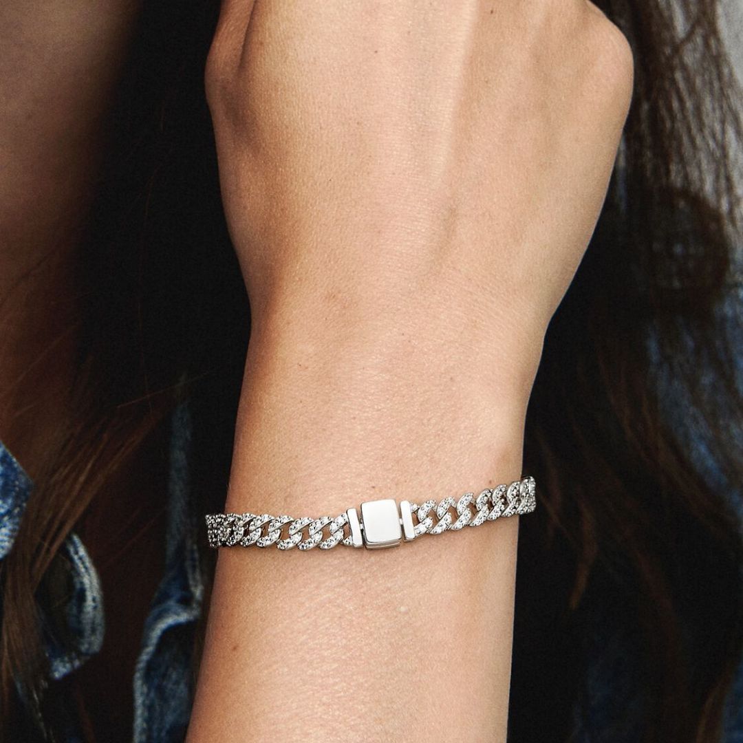 Pulsera Pavé Cuban | Oro