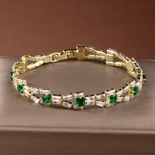 Verde Link Tennis Bracelet