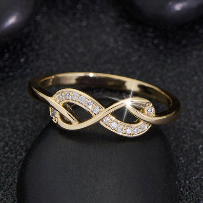 Lysette Crystal Infinity Ring