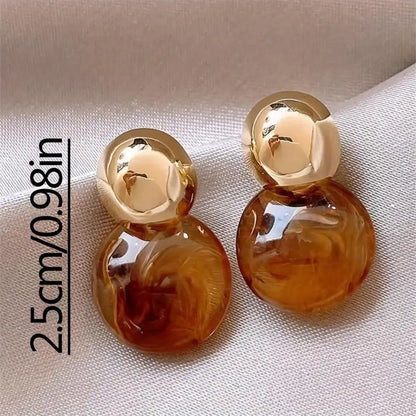 Aurélie Amber Drop Earrings