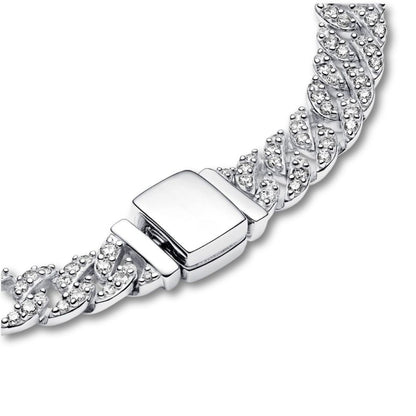 Pulsera Pavé Cuban | Oro