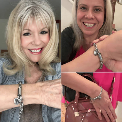 Heartened Chunky Bracelet (White Gold)