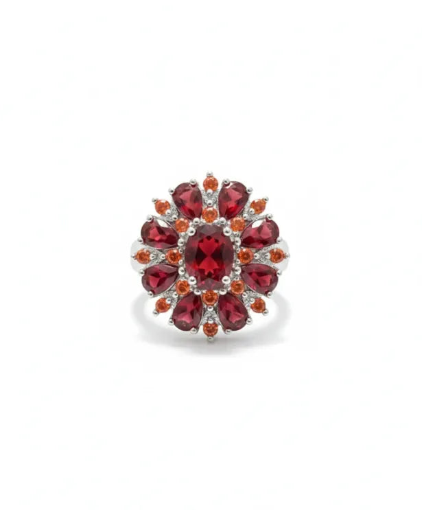 Scarlet Petal Ring