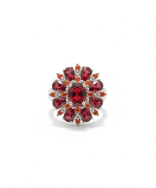 Scarlet Petal Ring