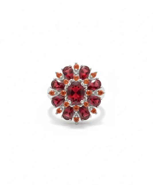 Scarlet Petal Ring