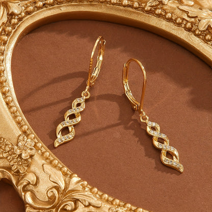 Shimmer Twist Ava Earrings