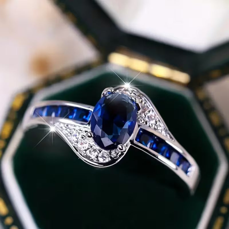 Sapphire Flow Ring