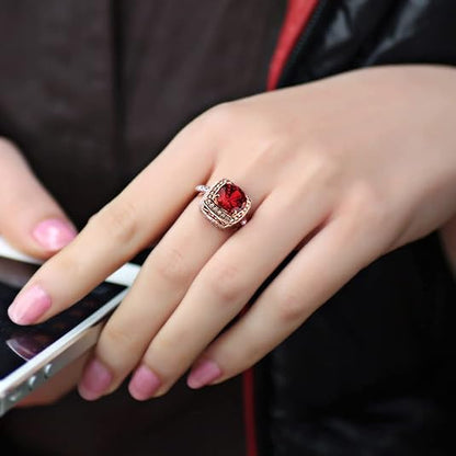 Ruby Halo Statement Ring