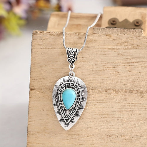 Arlisse Turquoise Teardrop Necklace
