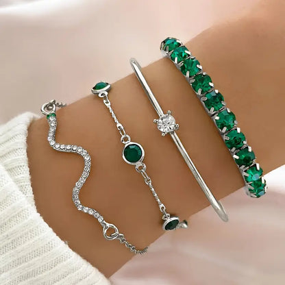 Johanna Emerald Bracelet Set