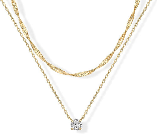Halo Layered Necklace
