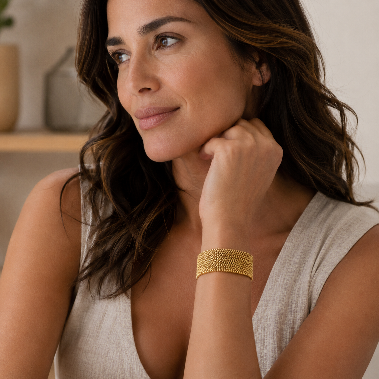 Vintage Gold Link Bracelet