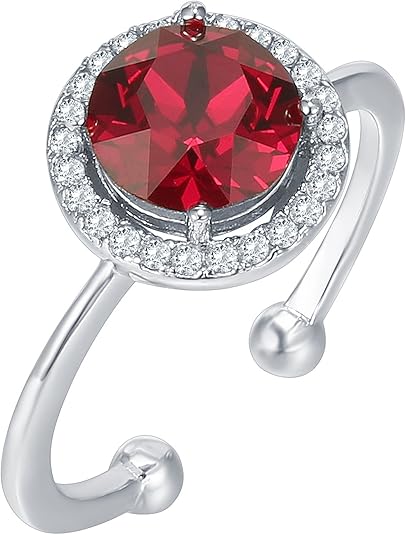 Crimson Glow Promise Ring