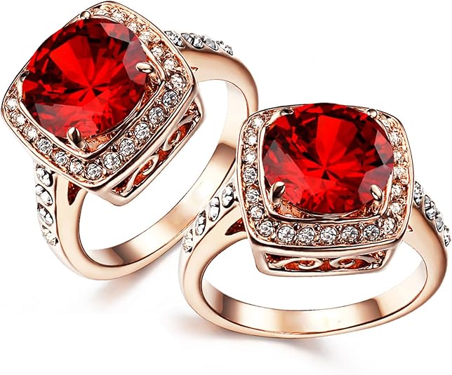 Ruby Halo Statement Ring