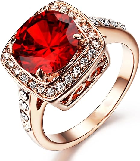 Ruby Halo Statement Ring