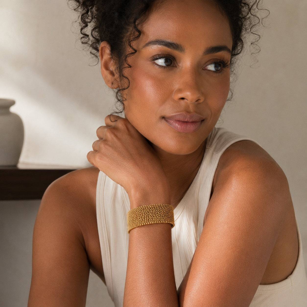 Vintage Gold Link Bracelet