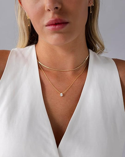 Halo Layered Necklace