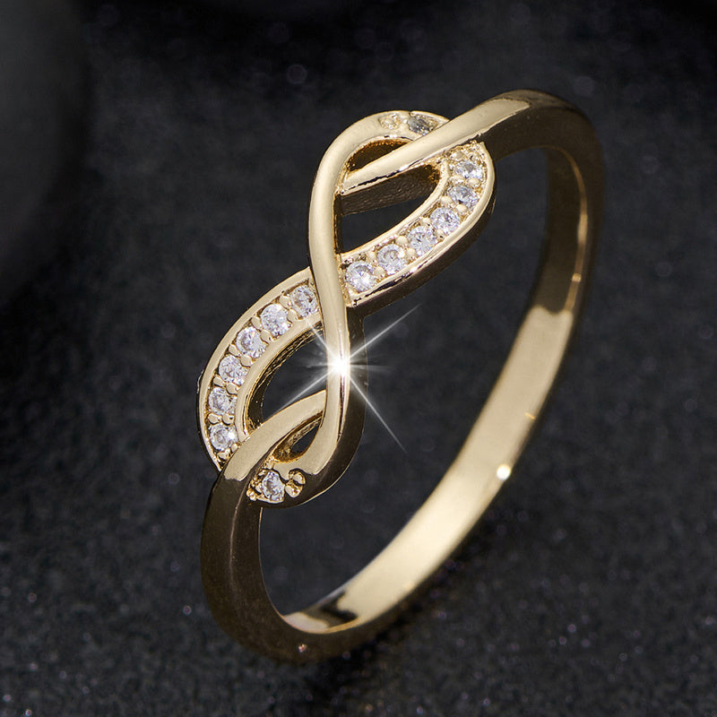 Lysette Crystal Infinity Ring