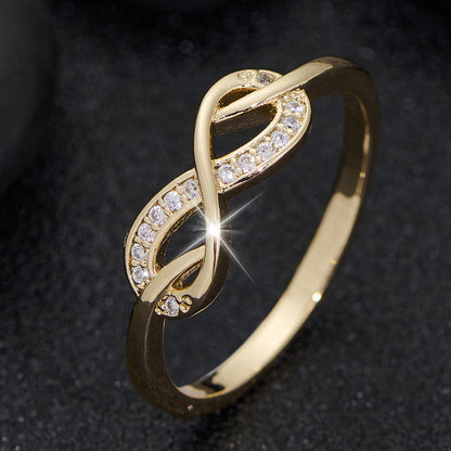 Lysette Crystal Infinity Ring