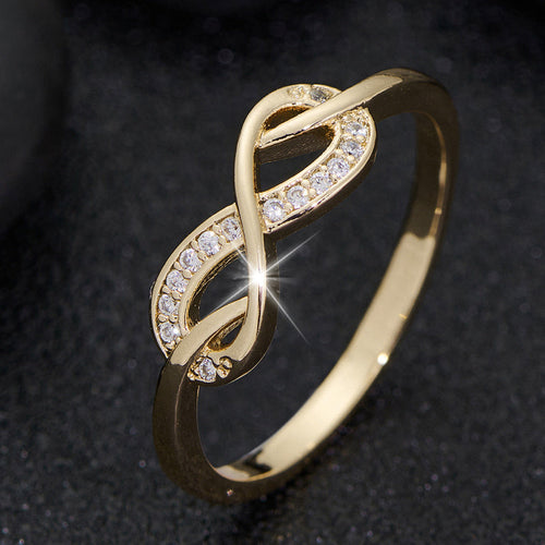 Lysette Crystal Infinity Ring