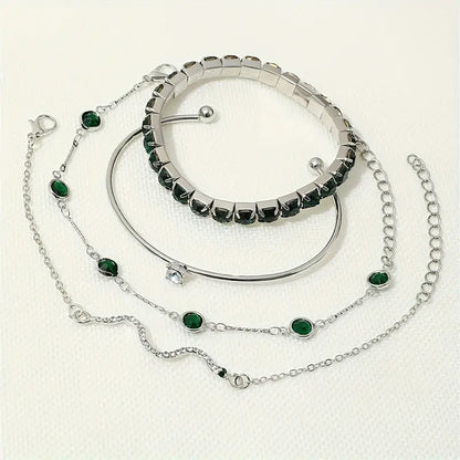 Johanna Emerald Bracelet Set