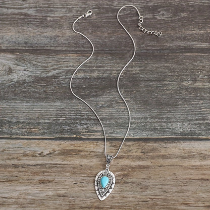 Arlisse Turquoise Teardrop Necklace
