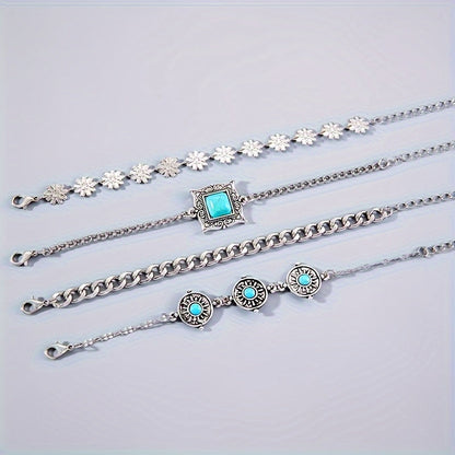 Sky Stone Layered Bracelet Set