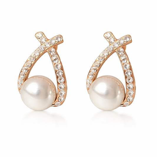 Pearl and Sequin Earrings