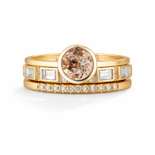 Golden Crystal Ring