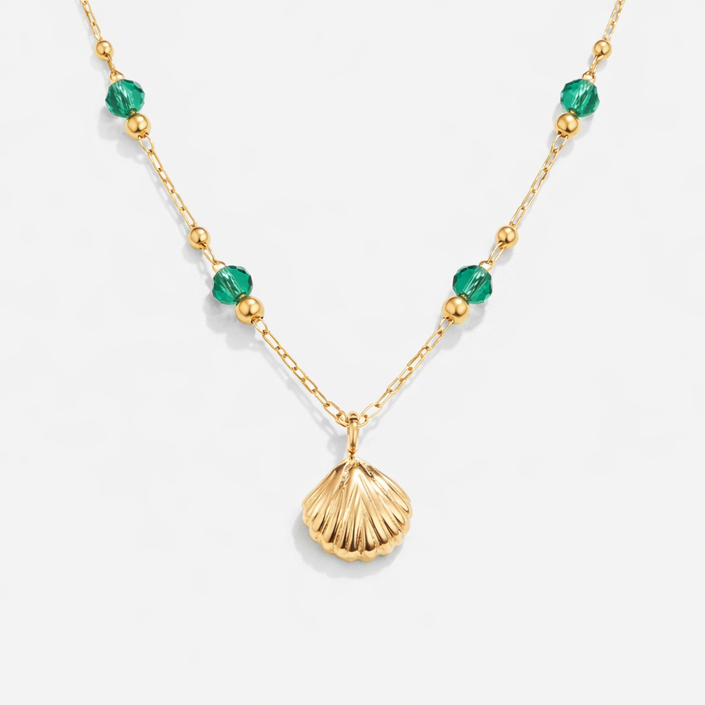 Nerissa Gold Shell Necklace