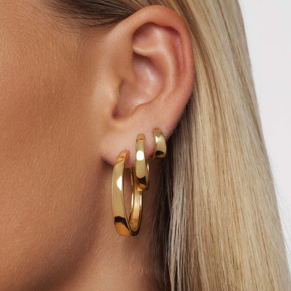 Gia Statement Hoop Earrings