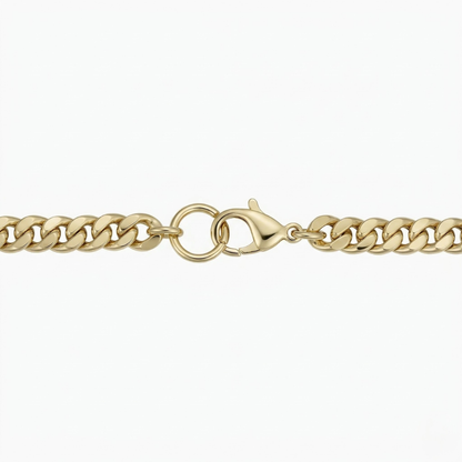 Estate Cuban Bracelet (White Gold)