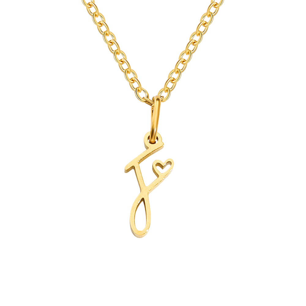 Initial Heart Necklace