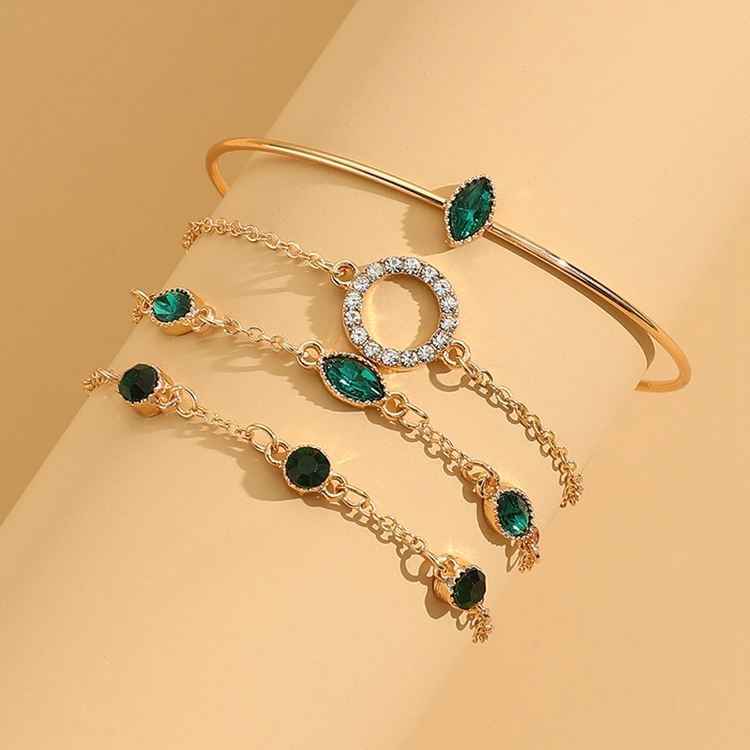 Marisa Emerald Bracelet Set