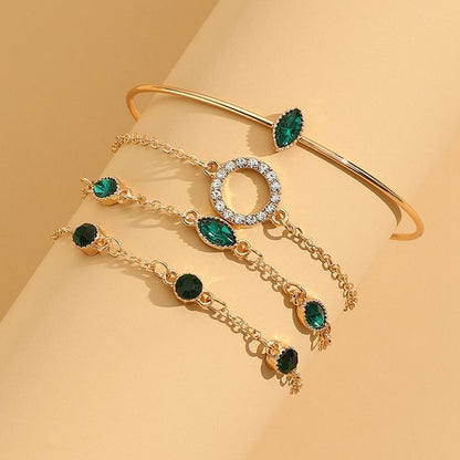 Marisa Emerald Bracelet Set