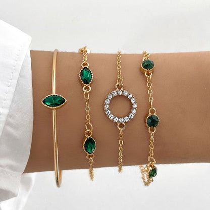Marisa Emerald Bracelet Set