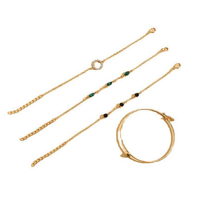 Marisa Emerald Bracelet Set