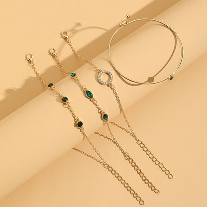 Marisa Emerald Bracelet Set