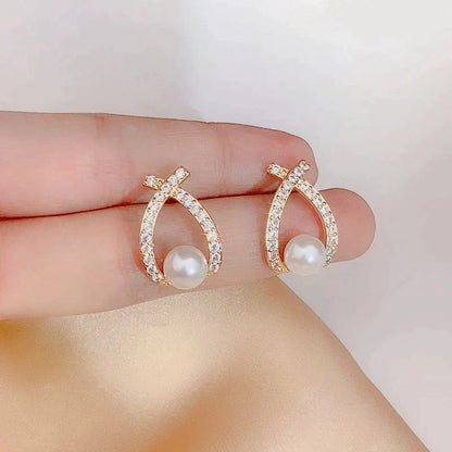 Pearl and Sequin Earrings